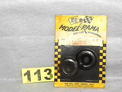 K&b Model Rama 1/24th Scale #403 1 ¼” Slot Car Tires New 1960's • $6.99