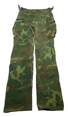 Vintage Military Rip Stop Jungle Camouflage Trousers Pants Size 28 AH3 • $90
