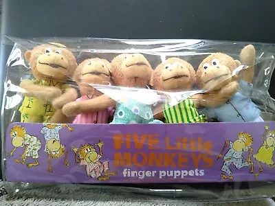 Vtg Five Little Monkeys  Finger Puppets  • $19.99