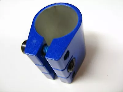 £3 • Buy Alloy Triple HIC Clamp BLUE For 31.8mm Dia. (standard Size) Stunt Scooter Bar