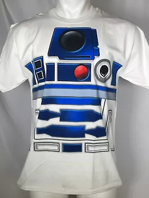 RARE Disneyland R2-D2 Star Wars White Costume T-Shirt World Parks Men's MEDIUM • $29.99