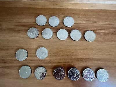 £5 • Buy 1988 SAINSBURYS WORLD CUP COINS X 16 Alan Shearer, Michael Owen, David Platt