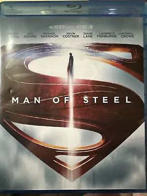 Man Of Steel (Blu-Ray) - DVD -  Very Good - Russell CroweChristopher MeloniAya • $0.01