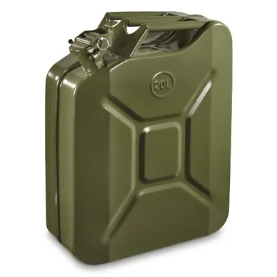 5 Gallon NATO Style 20L 5 Gallon Green Jerry Can Oil Gasoline Gas Steel Tank • $49.99