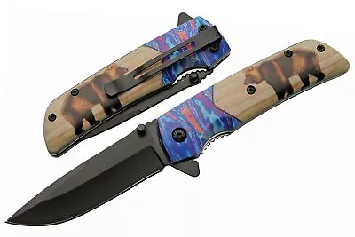 New Rite Edge Voodoo Linerlock Bear A/O Folding Poket Knife 300564-BE • $11.31