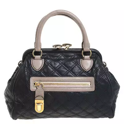 Marc Jacobs Black Quilted Leather Mini Stam Satchel • $832.13