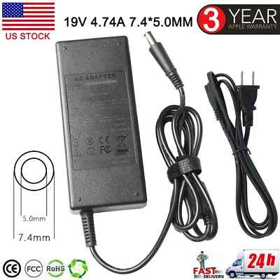 19V 4.74A 90W AC Adapter Charger For HP Pavilion DV4 DV5 DV7 G60 Power Supply • $11.49