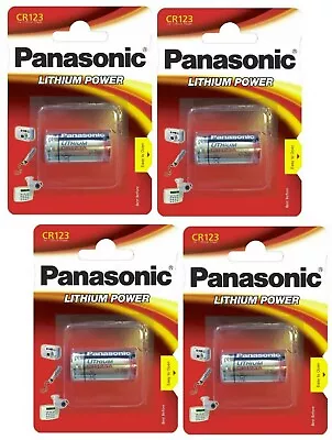 New Panasonic Cr123a 3v Lithium Photo Battery 123 Cr123 Dl123 Cr17345 Camera • £10.75