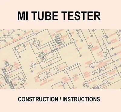Tube Valve Tester - CD - Make Build Your Own - Avo VCM - Heathkit • £7.95
