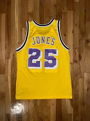 EDDIE JONES Los Angeles Lakers Vintage Champion Jersey 44 NBA Magic Kobe Shaq • $149.99
