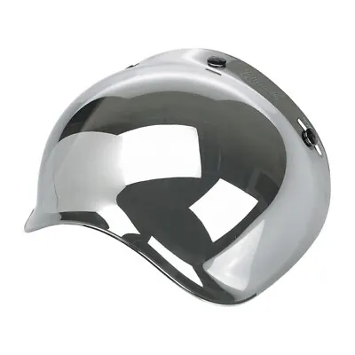Biltwell Bubble Visor Chrome Mirror For Jet Helmets / Anti-Fog! • $36.76