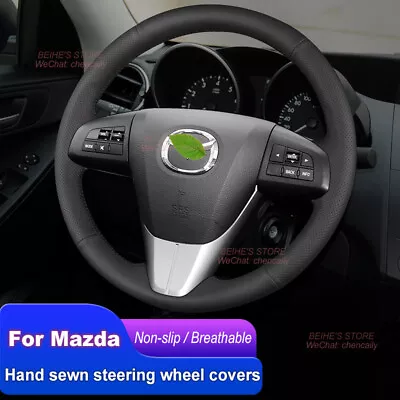 DIY Custom Microfiber Leather Car Steering Wheel Cover For Mazda 3 2011-15 CX-7 • $59.47