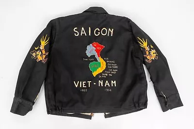 Vintage 1965-1966 Vietnam Souvenir Tour Jacket Kids Saigon Dragon Sleeves Tiger • $179