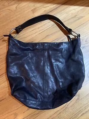 Gorgeous Ellington Sadie Black Soft Leather Hobo Shoulder Bag • $88