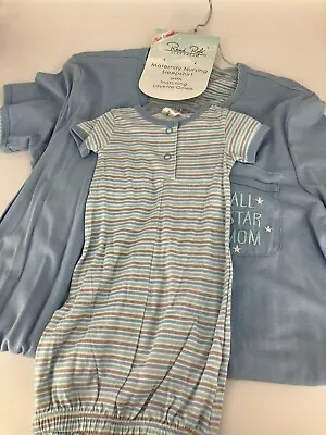 Women's Maternity Nursing Nightdress/Sleep Shirt-Matching Baby Layette-NWT-SZ-S • £12.04