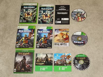 Dead Rising 1 2 3 Trilogy Xbox 360 One 100% Complete Capcom Zombies Bundle Lot • $39.99