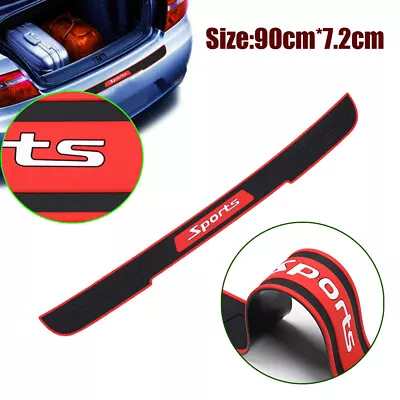 Sports Rubber Car Rear Bumper Protector Strip Trunk Sill Guard Scratch Cover • $18.61