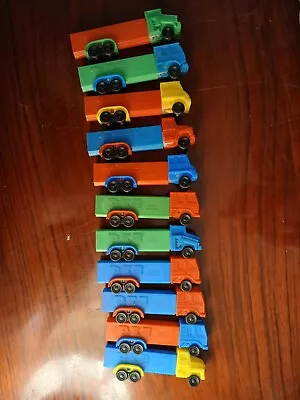 Lot Of 11 Vintage Pez Trucks Red Blue Green Yellow Excellent Condition • $64.99