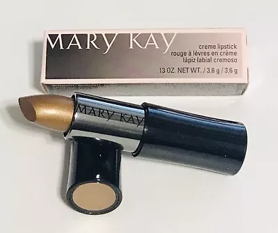 New In Box Mary Kay Creme Lipstick Golden Full Size Fast Ship • $11.75