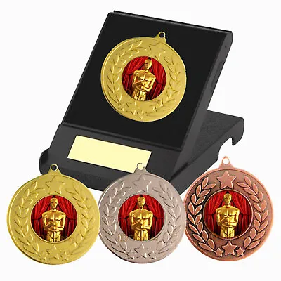 Drama Medal In Presentation Box F/Engraving Drama Arts Trophy Acting Award • £5.75