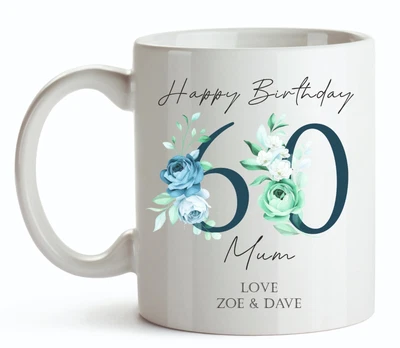£10.99 • Buy Personalised Ceramic Mug - Age And Name 18th 21st 50th 60th 70th 80th 