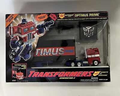 1992 Transformers G2 Optimus Prime Electronic Autobot Leader MIB (NEW) • $400