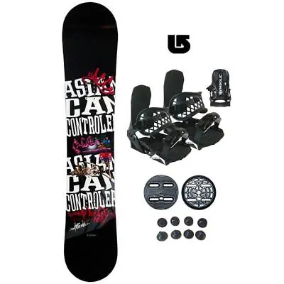 152cm ACC Casino Snowboard And Bindings L-XL Package Set +Burton Decal Rten111 • $229.99