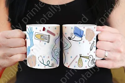 Personalised Midwife  Gift Idea Birthday Christmas  Mug & Coaster • £3.99