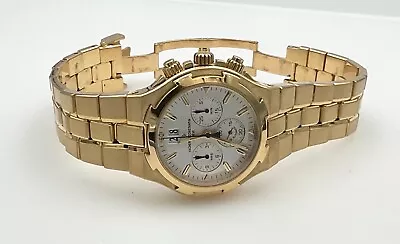 $45500 • Buy Vacheron Constantin 18K Gold Overseas Chronograph White Dial Automatic Watch