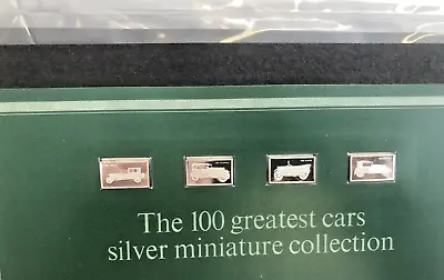 £19.99 • Buy 4 John Pinches 100 Greatest Cars Miniatures Silver 925 Ingots Issue 11 Nos 41-44