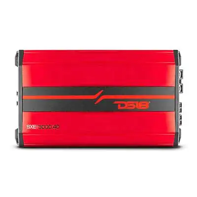 DS18 SXE-3000.4D Car Amplifier Full-Range Class D 4-Channel - New Design - Red • $161.46