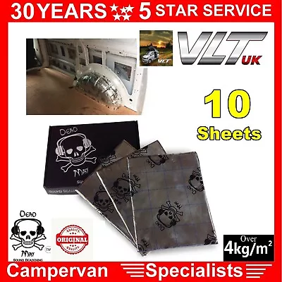 £14.84 • Buy SOUND DEADENING DEAD MAT Pro PROOFING VAN CAR BUTYL METAL FOIL AUDIO PANEL 10p