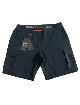 £55 • Buy MUSTO Evolution Women’s Navy Sailing Shorts Size 12, BNWT - Brand New With Tags