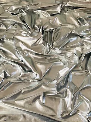 £1.50 • Buy Top Quality Shiny Stretch Lame Dress Fabric 58” Wide Party Decoration Disco