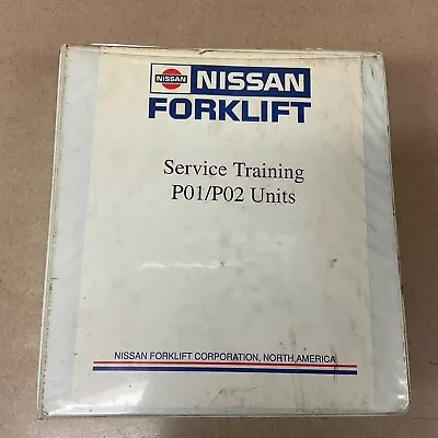 Nissan P01 P02 SERVICE SHOP REPAIR MANUAL FORK LIFT TRUCK TROUBLESHOOTING GUIDE • $99.99