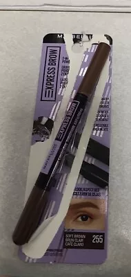 Maybelline Express Brow 2-in-1 Pencil + Powder Soft Brown 255 0.003 Oz (Read) • $5