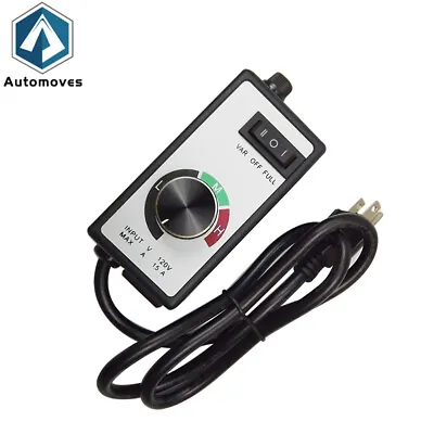 AC 120V 15A Router Fan Variable Voltage Speed Controller Electric Motor Rheostat • $16.99