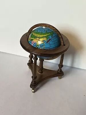 Vintage Dollhouse Miniature Library Floor World Globe  1 /12 Scale • $35