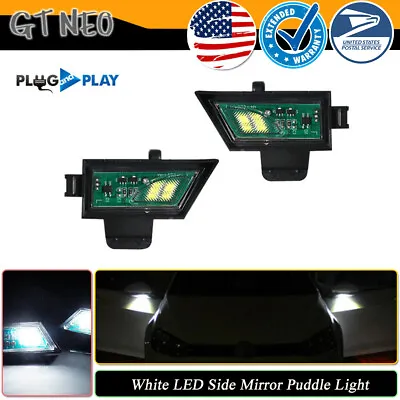 For VW Golf GTi MK6 MK7 Bright White LED Side Mirror Lights Under Puddle Lamps • $14.99