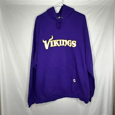 NFL Team Apparel Sweatshirt Hoodie Minnesota Vikings Pouch Pocket 2XL • $29.99