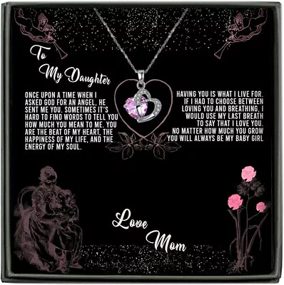 To My Daughter Necklace Daughter Father Necklace Daughter Gift From Mom Dad • $27.99