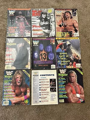 Vintage WWF Wrestling Magazine Lot Of 9  • $6.50