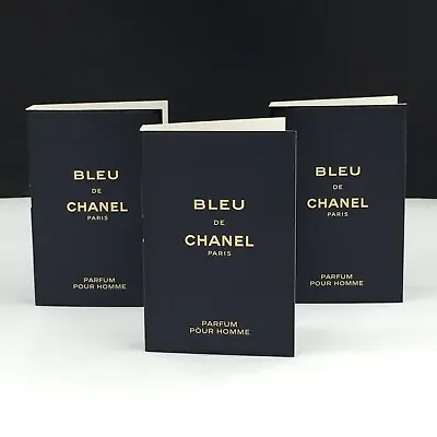 3 X Brand New Chanel Bleu De Chanel Parfum Pour Homme 1.5ml ( Total 4.5ml ) • £9.99