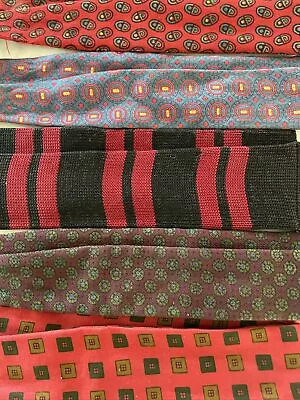 Vintage Bow Tie Neck Silk Lot Of 5 • $29