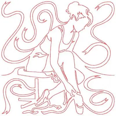 Continuous Line Ballet Blocks 12 Machine Embroidery Designs Quilt Block 8 Sizes • $12.99