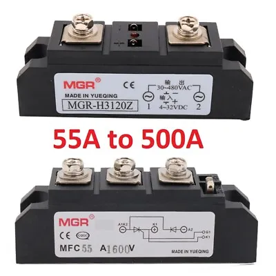 55A -500A SSR Industrial Grade Solid State Relays MGR Rectifier Module DC To AC • $22.10