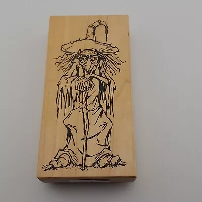 Visual Image Printery Rubber Stamp Witch With Cane 1994 Used • $32.50