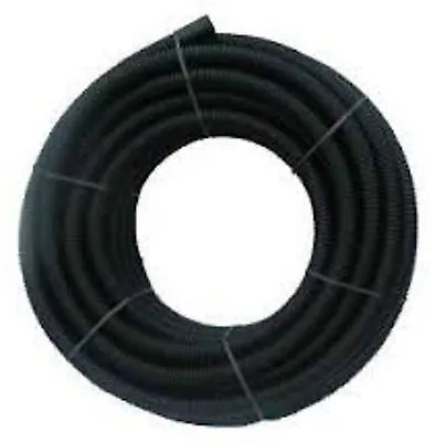 Black Twinwall Duct X 50m Coil For Electric Cable 63mm (50mm Int) Ducting • £125