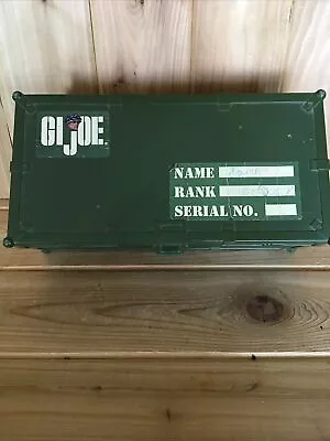 GI Joe Army Footlocker Storage Box With Rope Handles 1997 Plus 17 Guys Vintage • $24.97