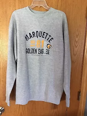 Marquette University Golden Eagles Crewneck Sweatshirt Size XL Grey New W/ Tags • $19.99